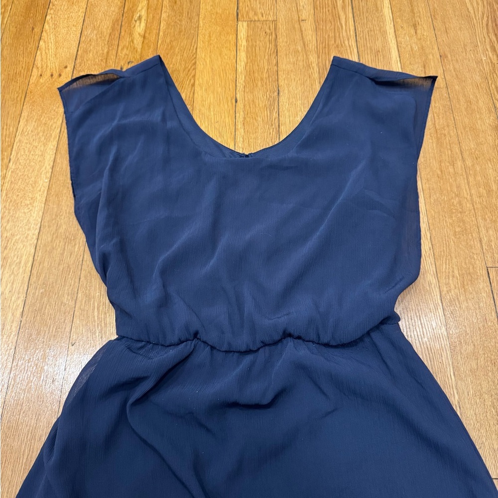Outback Red Blue A-Line Scoop Neck Mini Dress - Picture 3 of 5